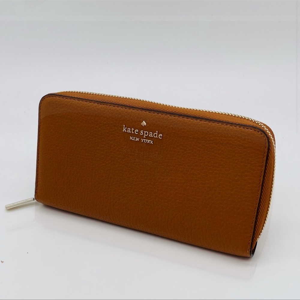 Kate Spade Leila Large Continental Wallet Brown - Picture 2 of 9